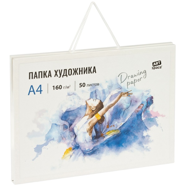 Папка для акварели А4 50 л. ArtSpace 160г/м2, 337251 Па50А4_44830