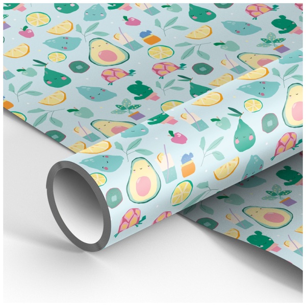 Упаковочная бумага глянц. 70*100см, MESHU "Avocado", 90г/м2 325754 М100_41087