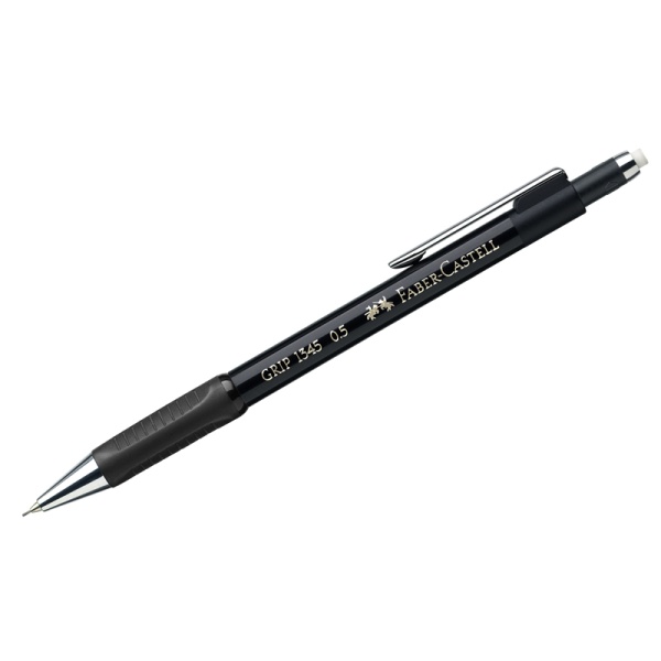 Карандаш механический Faber-Castell "Grip 1345" B, 0,5мм, грип, с ласт., автоподача грифеля, черный 134599 289767