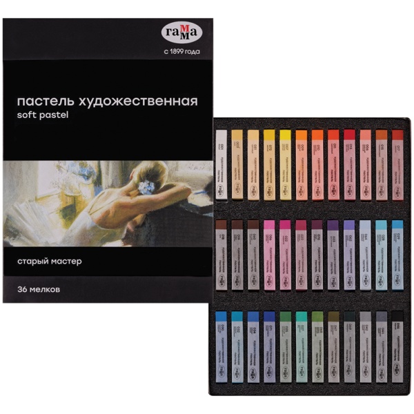 Пастель художественная Гамма "Старый мастер", 36 цветов 303827 2309197