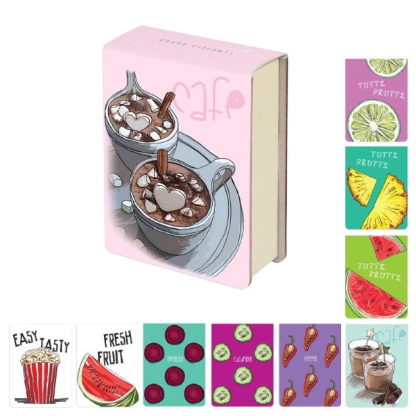 Блокнот SMART JOURNAL А7,250л,10 вид,отрыв.блок,без линовки,микс 2 3-558/02 1782491
