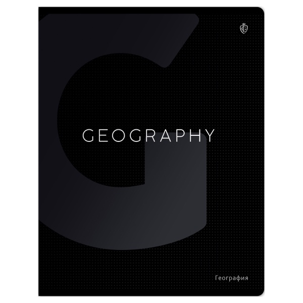 Тетрадь предметная 48л. Greenwich Line "Сolor black" - География, софт-тач ламинация, выборочный УФ-лак, 70г/м2 353971 EX48-49369
